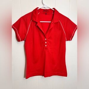 Nike Golf women's DRI-FIT Red Polo Shirt
